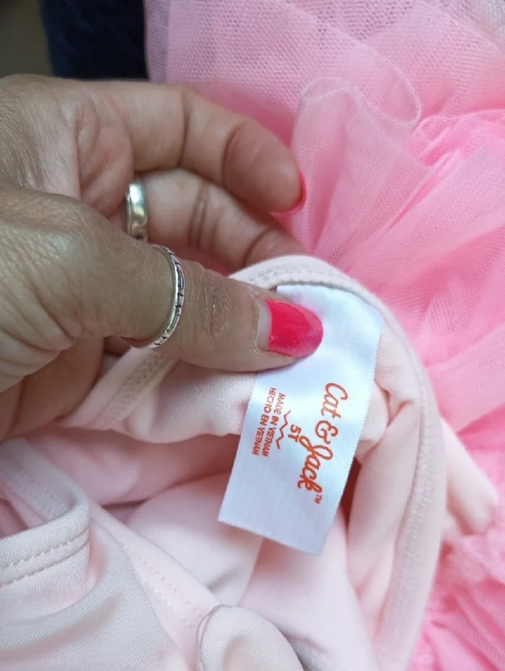 Cat & Jack Pink Rainbow Tutu One-Piece